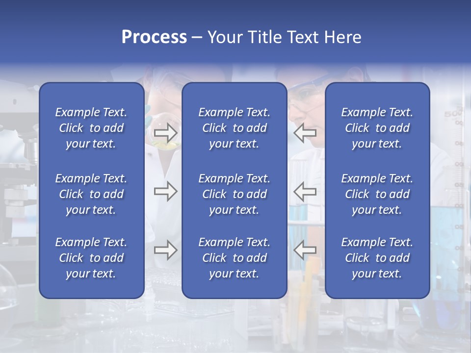 Of Scientists Working At The Laboratory PowerPoint Template