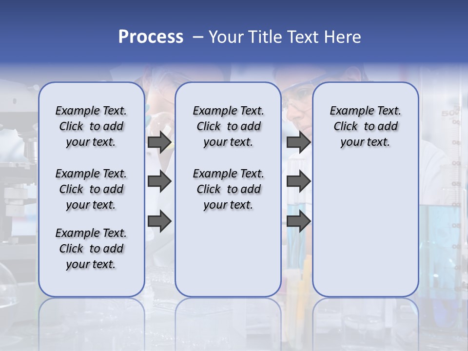 Of Scientists Working At The Laboratory PowerPoint Template