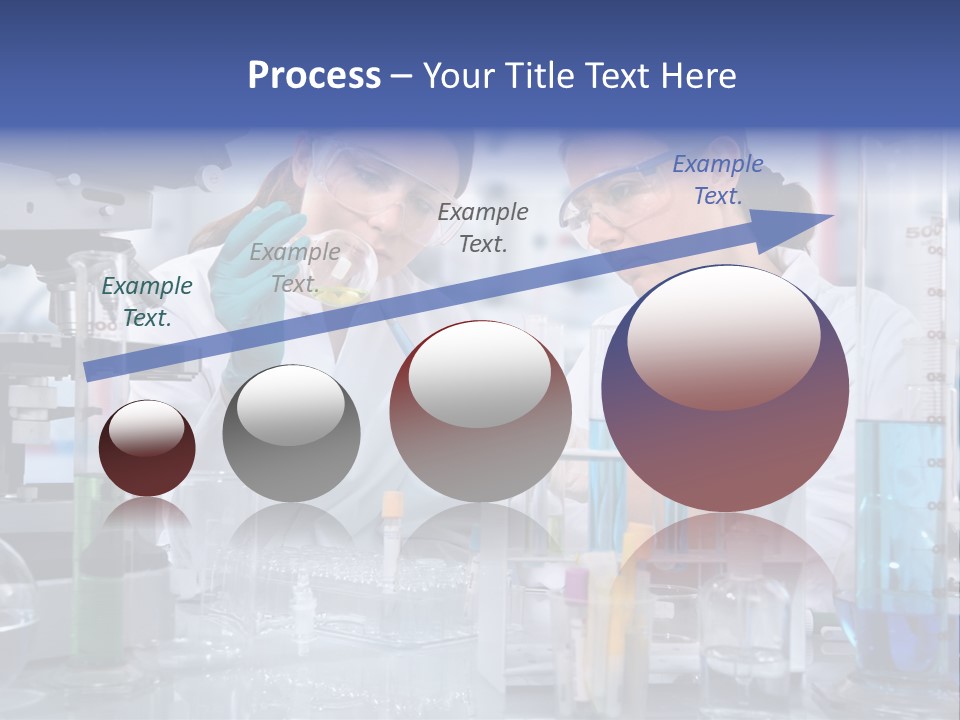Of Scientists Working At The Laboratory PowerPoint Template