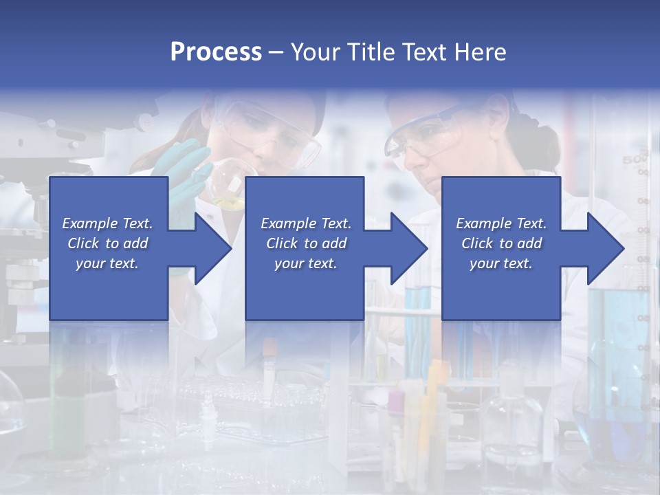 Of Scientists Working At The Laboratory PowerPoint Template