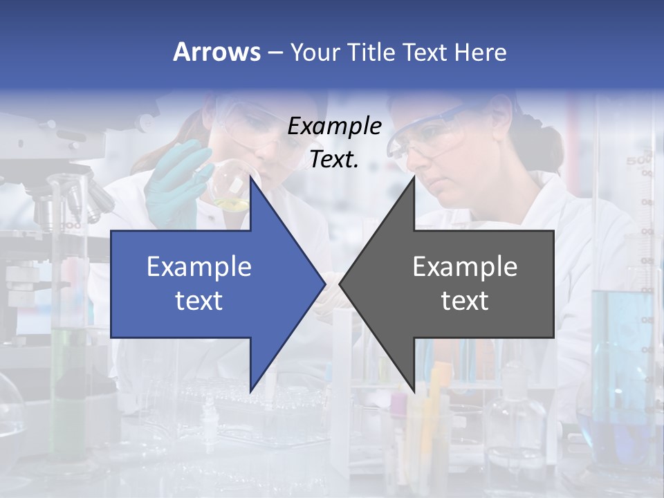 Of Scientists Working At The Laboratory PowerPoint Template