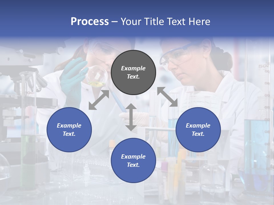 Of Scientists Working At The Laboratory PowerPoint Template