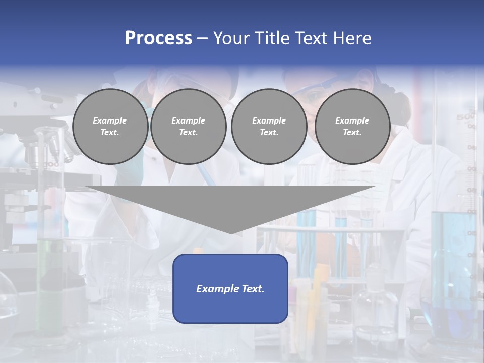 Of Scientists Working At The Laboratory PowerPoint Template