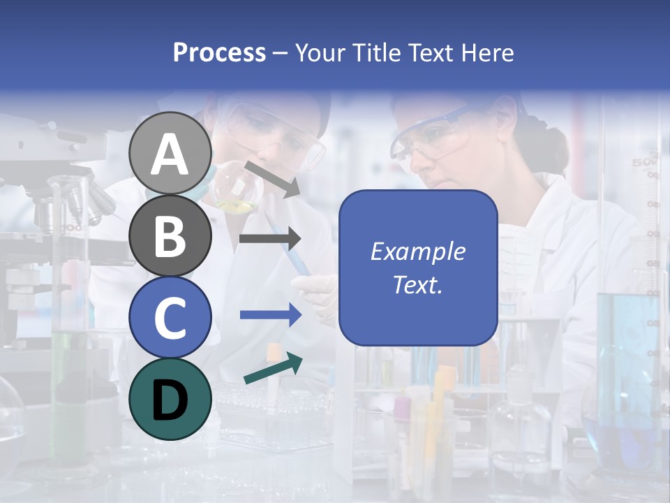 Of Scientists Working At The Laboratory PowerPoint Template