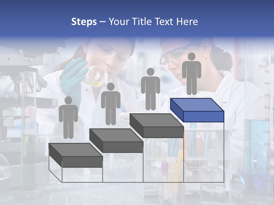 Of Scientists Working At The Laboratory PowerPoint Template