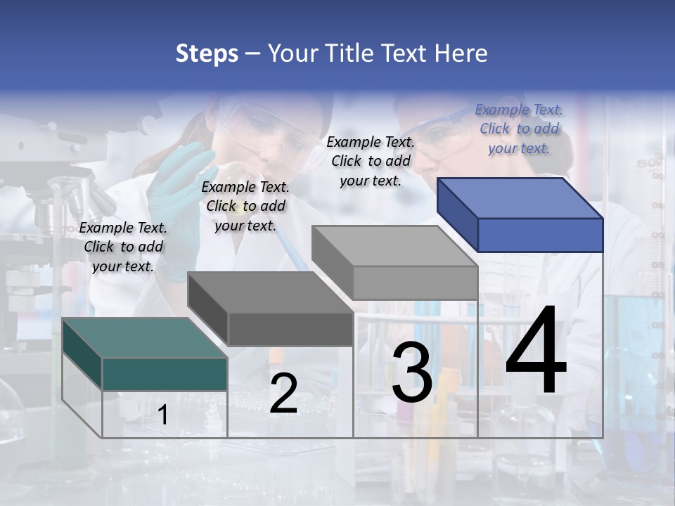 Of Scientists Working At The Laboratory PowerPoint Template