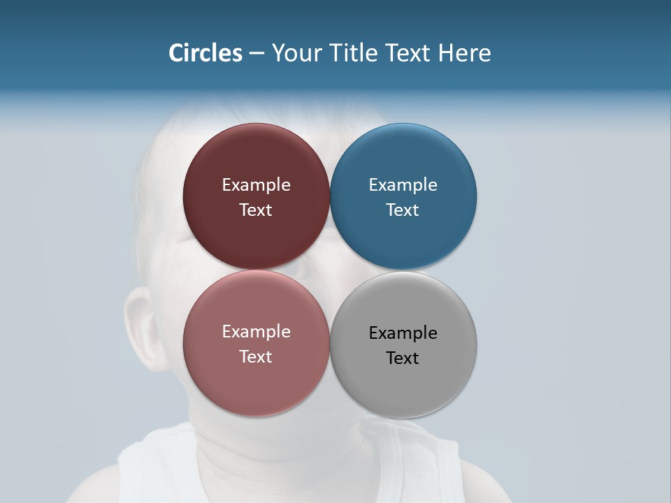 Photo Of Nine Month Baby Crying, Isolated PowerPoint Template