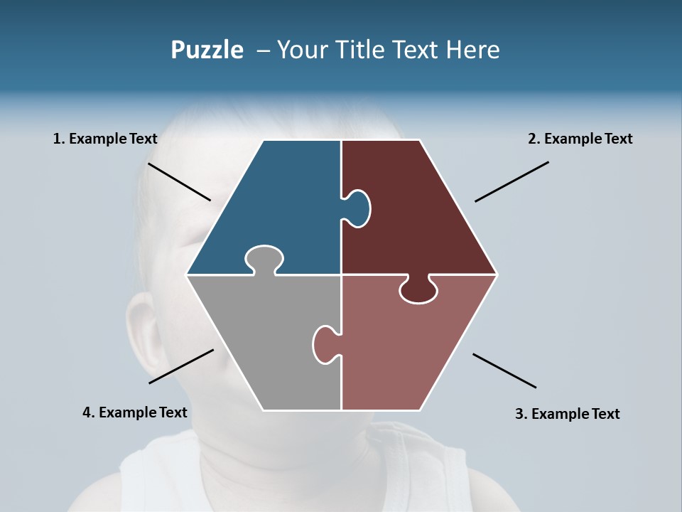 Photo Of Nine Month Baby Crying, Isolated PowerPoint Template