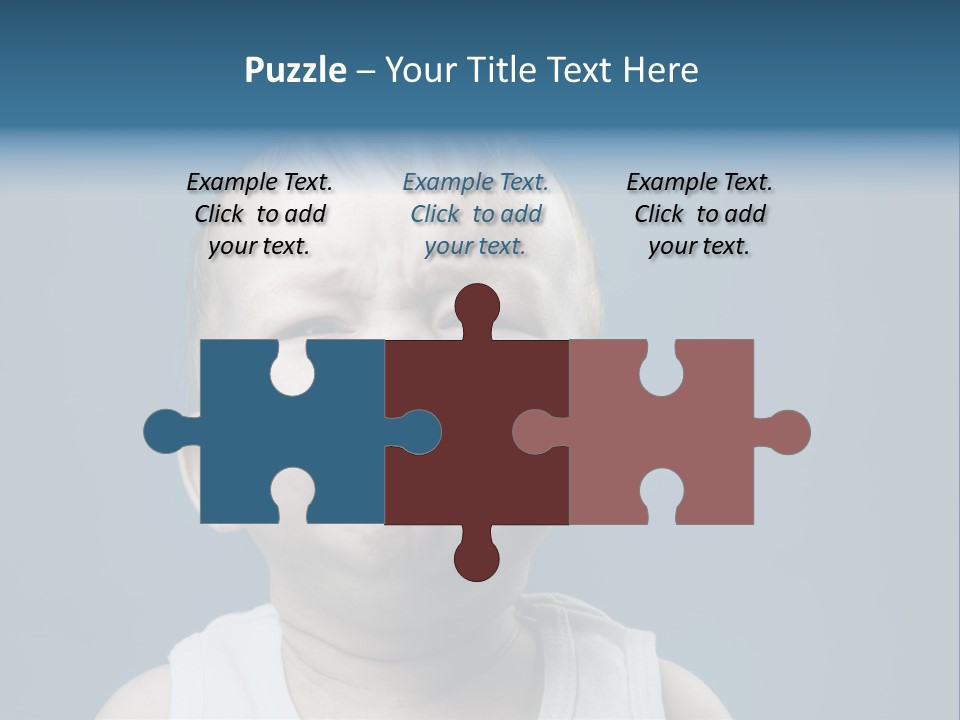 Photo Of Nine Month Baby Crying, Isolated PowerPoint Template