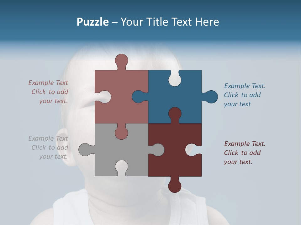 Photo Of Nine Month Baby Crying, Isolated PowerPoint Template