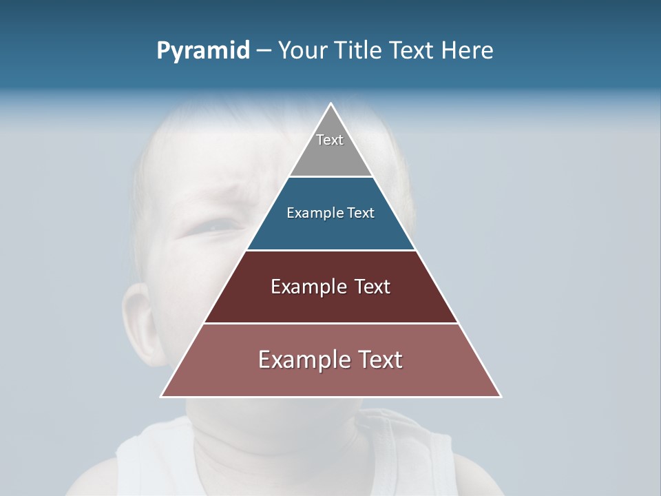 Photo Of Nine Month Baby Crying, Isolated PowerPoint Template