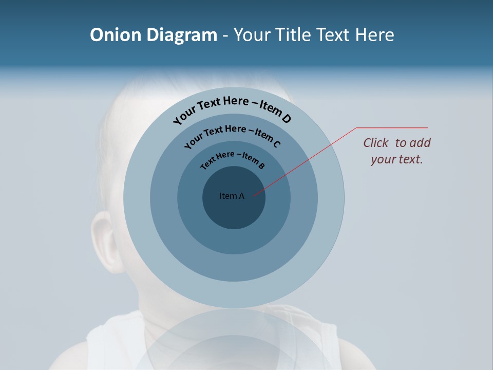 Photo Of Nine Month Baby Crying, Isolated PowerPoint Template