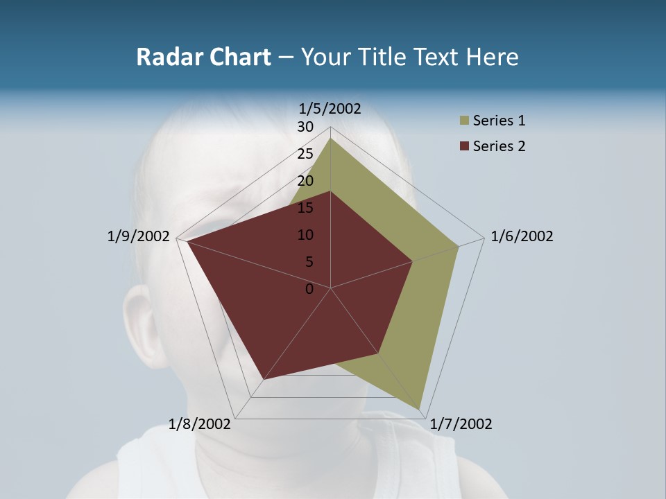 Photo Of Nine Month Baby Crying, Isolated PowerPoint Template