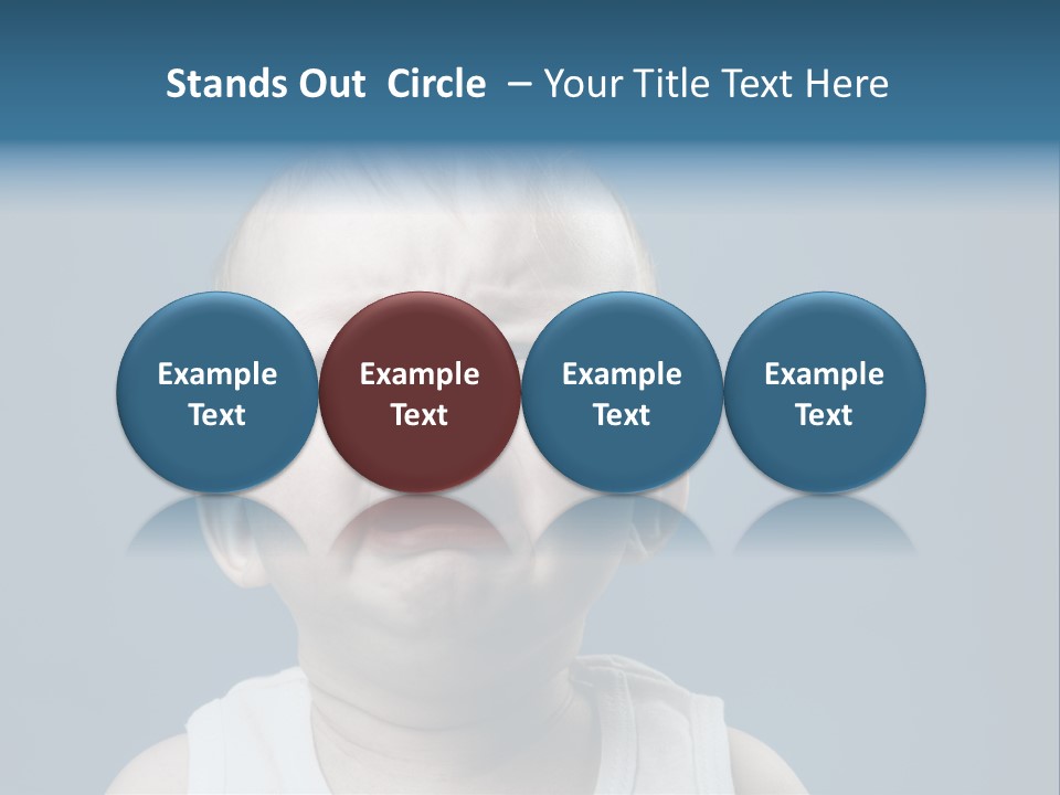 Photo Of Nine Month Baby Crying, Isolated PowerPoint Template