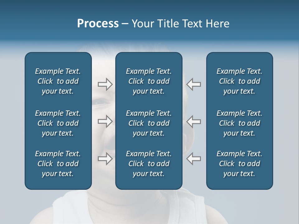 Photo Of Nine Month Baby Crying, Isolated PowerPoint Template