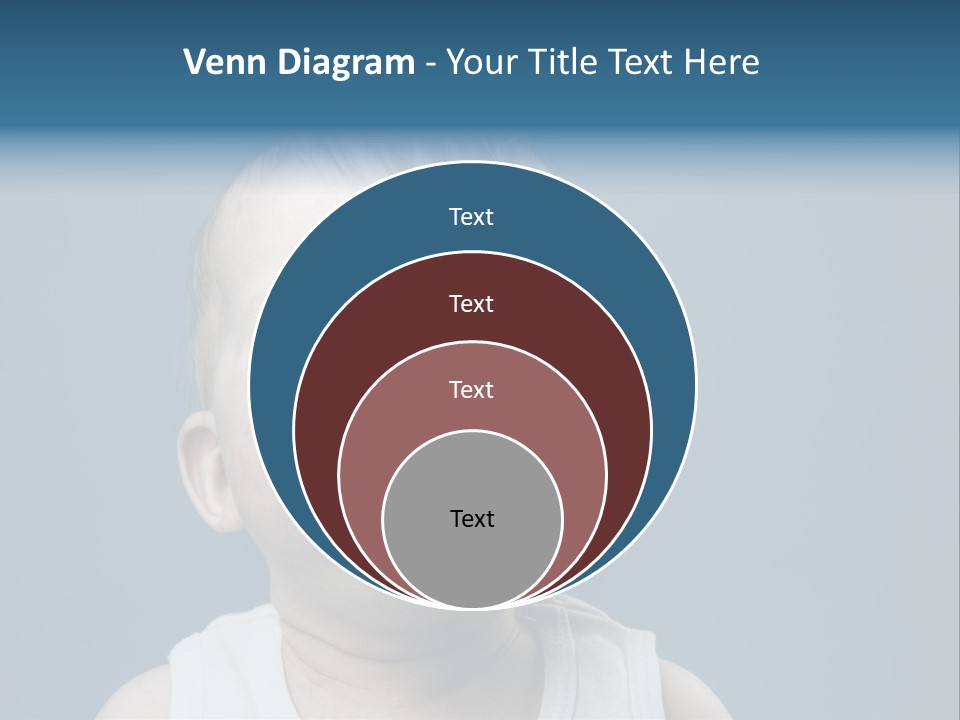 Photo Of Nine Month Baby Crying, Isolated PowerPoint Template