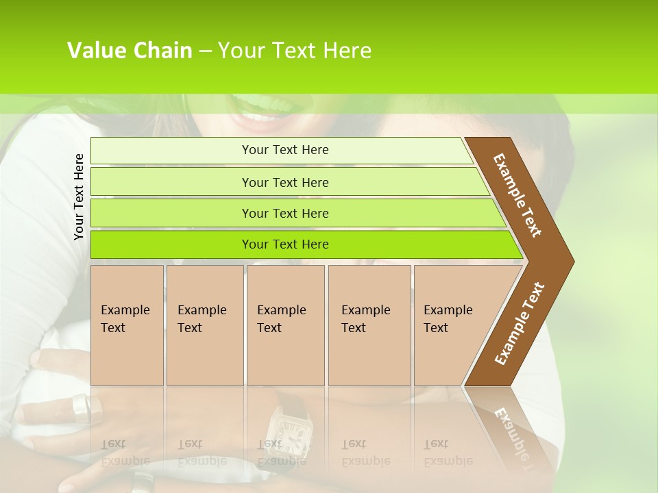 Happy Couple Smiling Outdoors PowerPoint Template