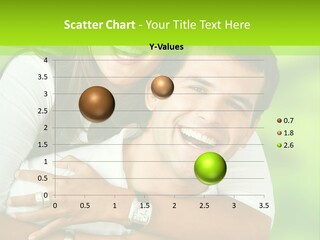 Happy Couple Smiling Outdoors PowerPoint Template