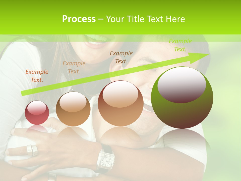 Happy Couple Smiling Outdoors PowerPoint Template