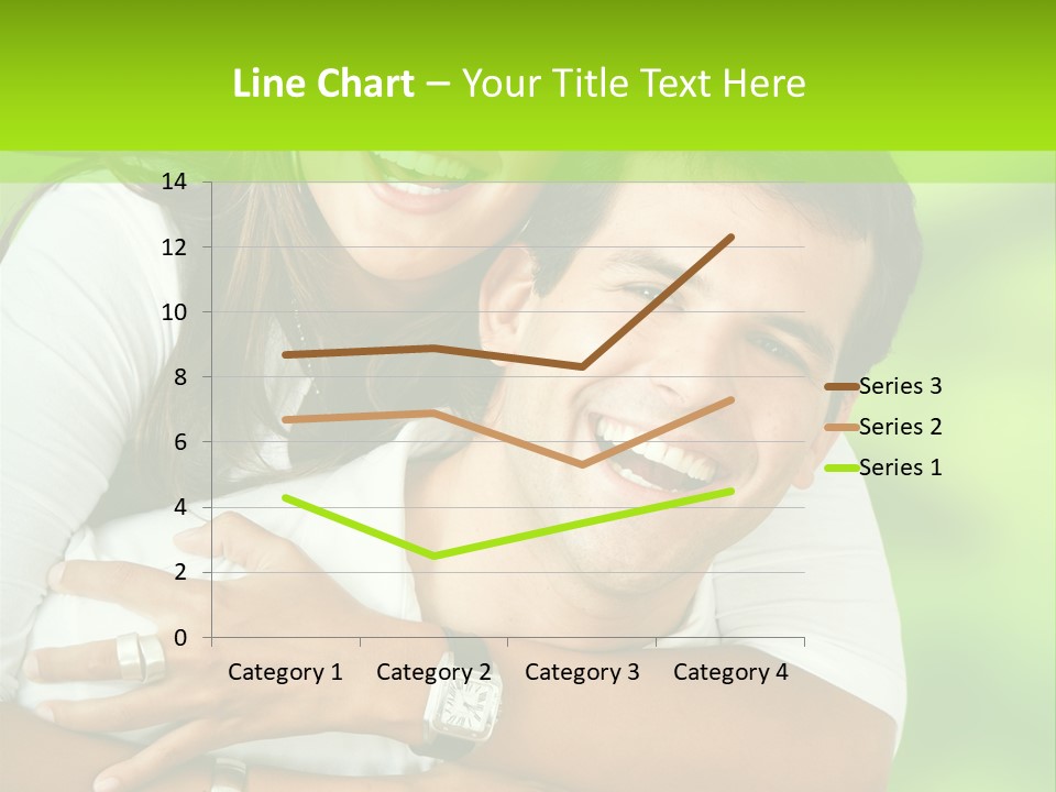 Happy Couple Smiling Outdoors PowerPoint Template