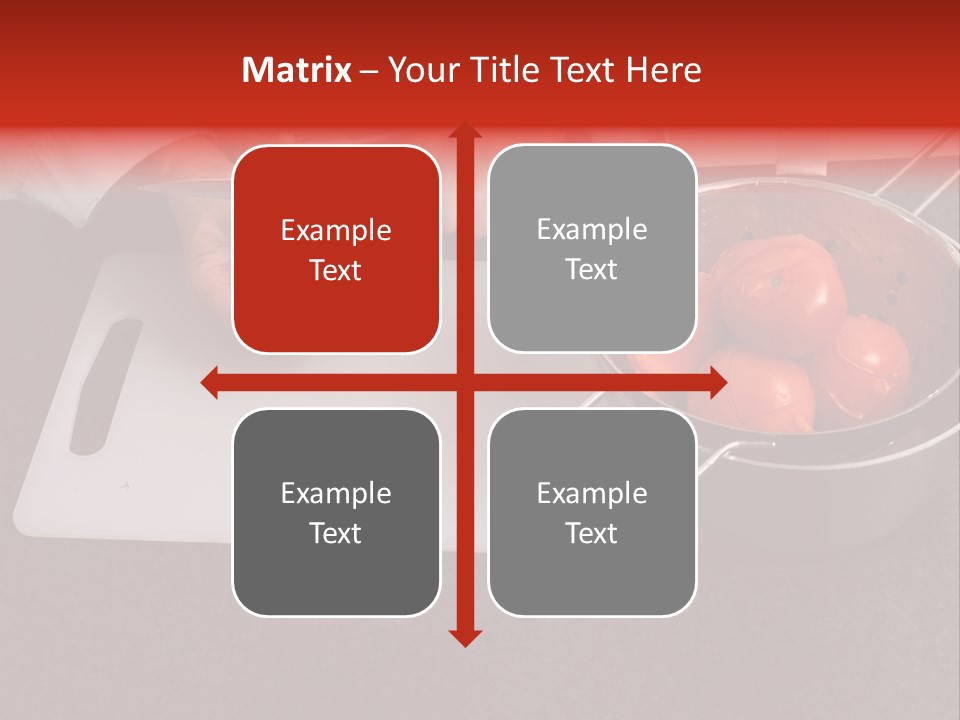 Chef Is Peeling Boiled Tomatos PowerPoint Template