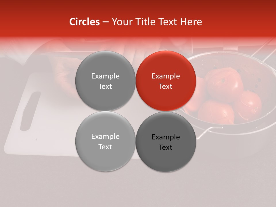 Chef Is Peeling Boiled Tomatos PowerPoint Template