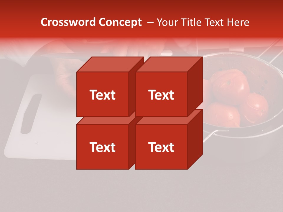 Chef Is Peeling Boiled Tomatos PowerPoint Template