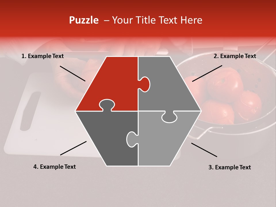 Chef Is Peeling Boiled Tomatos PowerPoint Template