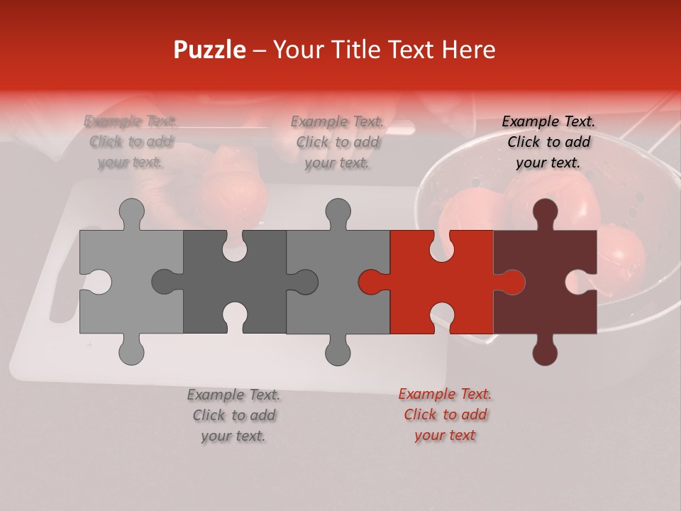 Chef Is Peeling Boiled Tomatos PowerPoint Template