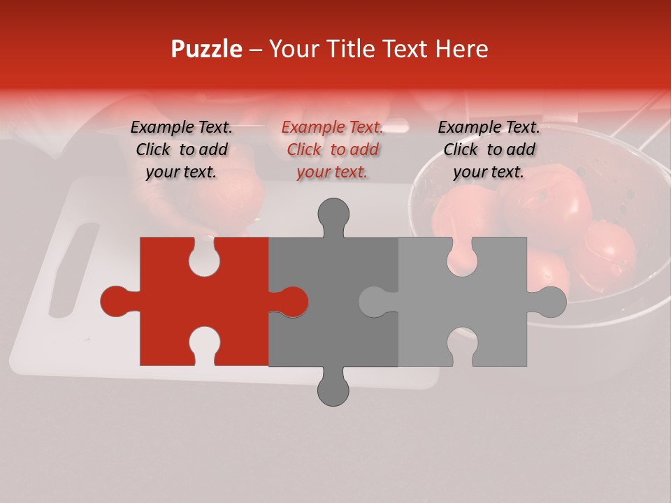 Chef Is Peeling Boiled Tomatos PowerPoint Template