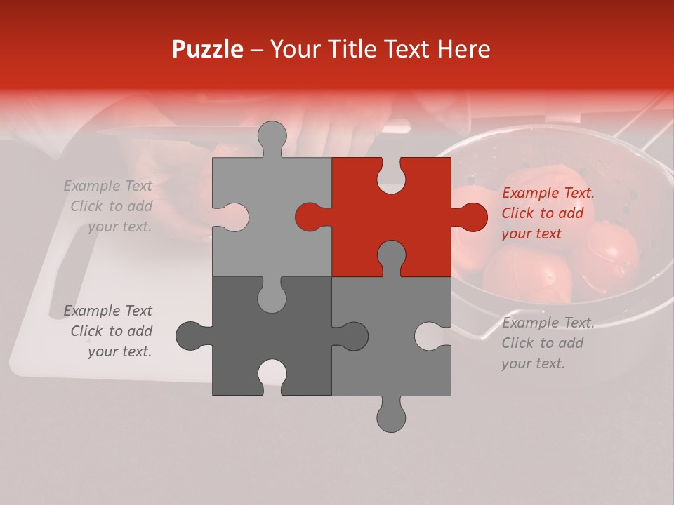 Chef Is Peeling Boiled Tomatos PowerPoint Template