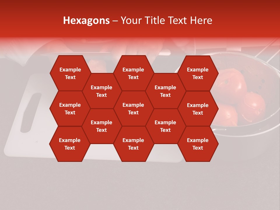 Chef Is Peeling Boiled Tomatos PowerPoint Template