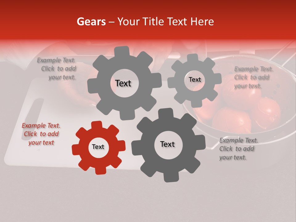 Chef Is Peeling Boiled Tomatos PowerPoint Template