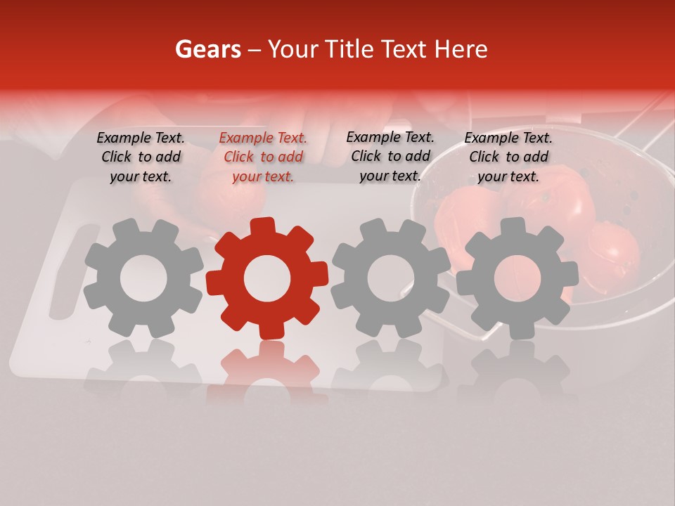 Chef Is Peeling Boiled Tomatos PowerPoint Template