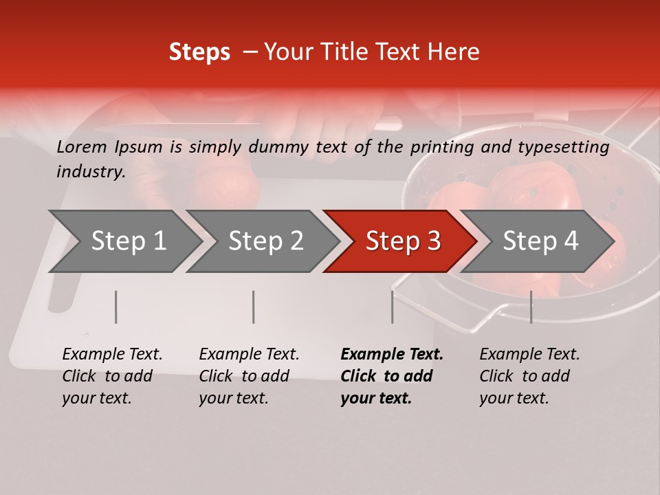 Chef Is Peeling Boiled Tomatos PowerPoint Template
