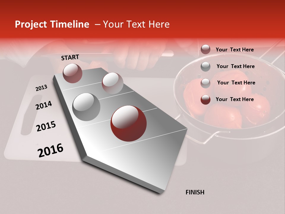 Chef Is Peeling Boiled Tomatos PowerPoint Template