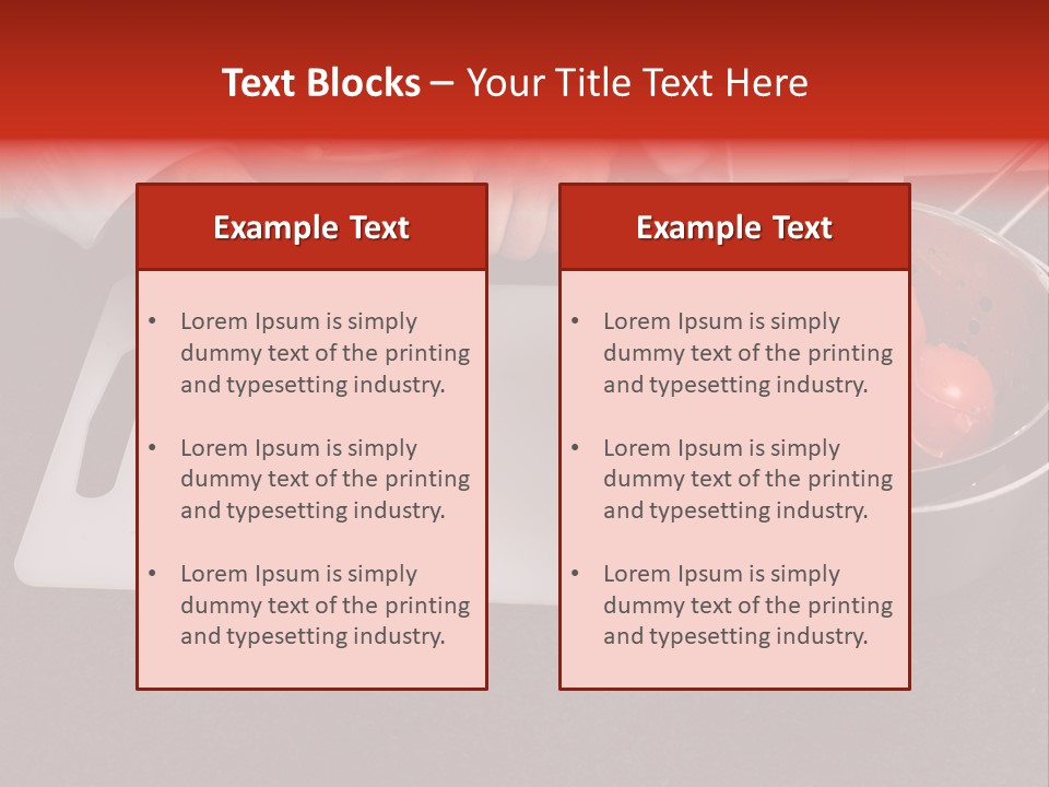Chef Is Peeling Boiled Tomatos PowerPoint Template