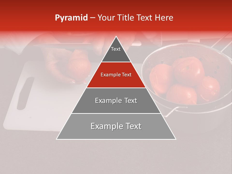 Chef Is Peeling Boiled Tomatos PowerPoint Template