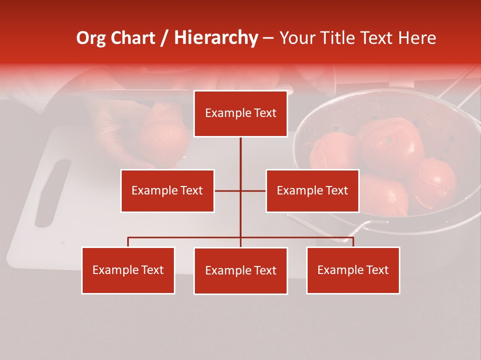 Chef Is Peeling Boiled Tomatos PowerPoint Template