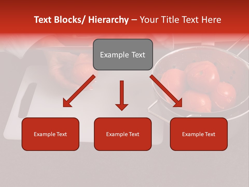 Chef Is Peeling Boiled Tomatos PowerPoint Template