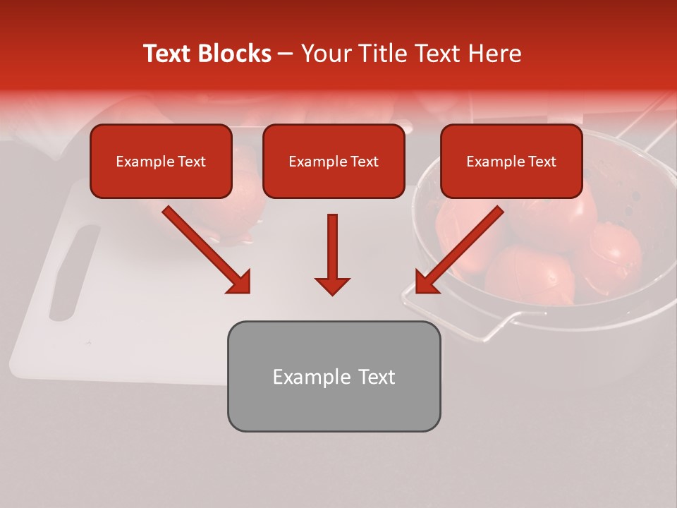 Chef Is Peeling Boiled Tomatos PowerPoint Template