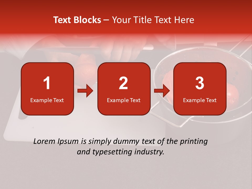 Chef Is Peeling Boiled Tomatos PowerPoint Template