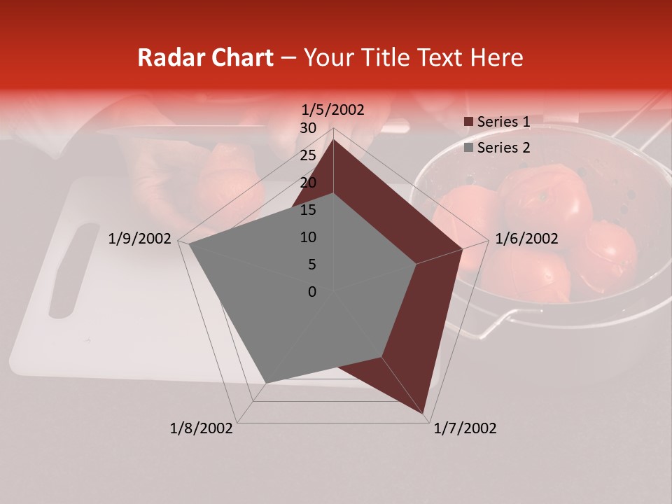 Chef Is Peeling Boiled Tomatos PowerPoint Template