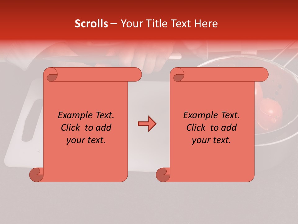 Chef Is Peeling Boiled Tomatos PowerPoint Template