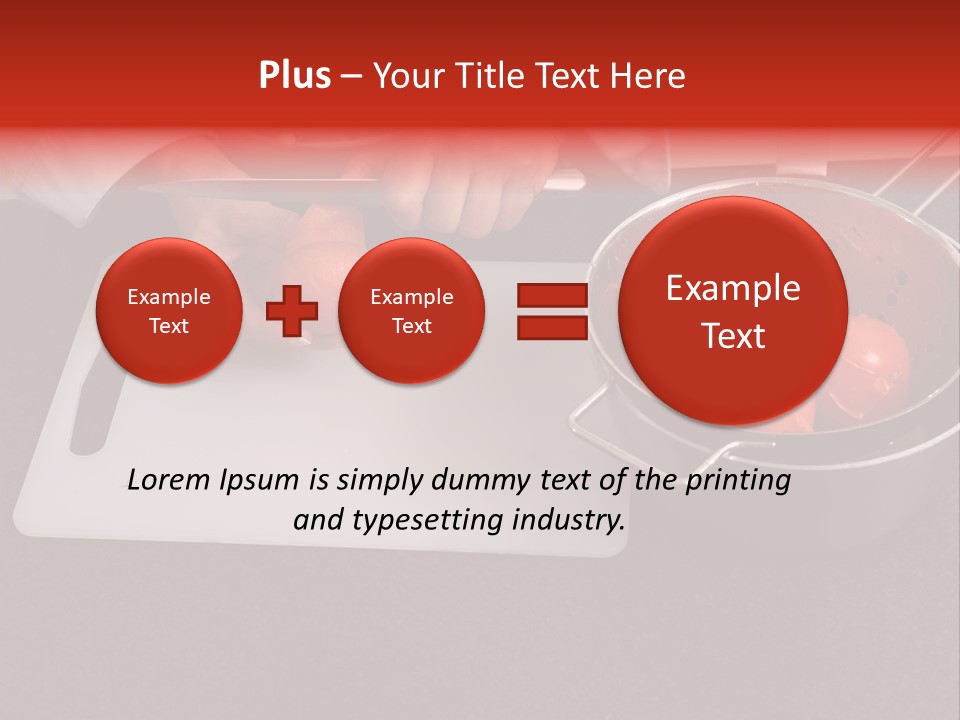 Chef Is Peeling Boiled Tomatos PowerPoint Template