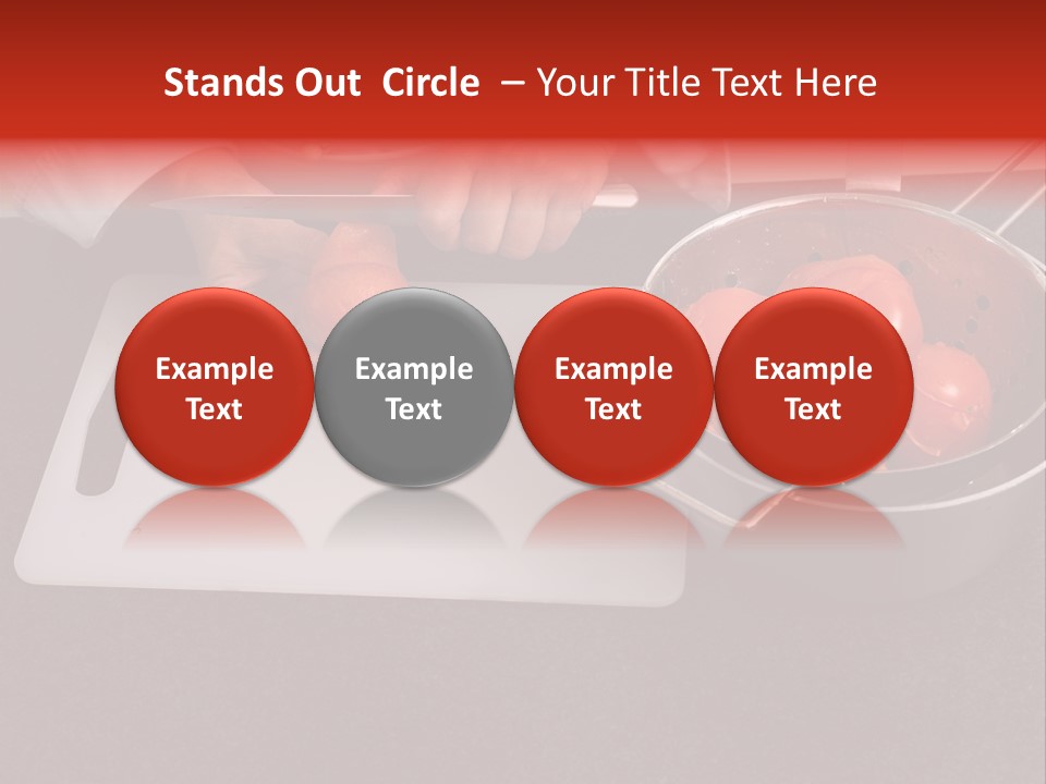 Chef Is Peeling Boiled Tomatos PowerPoint Template