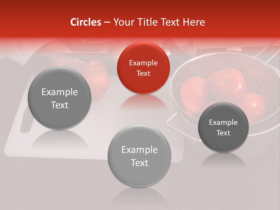 Chef Is Peeling Boiled Tomatos PowerPoint Template