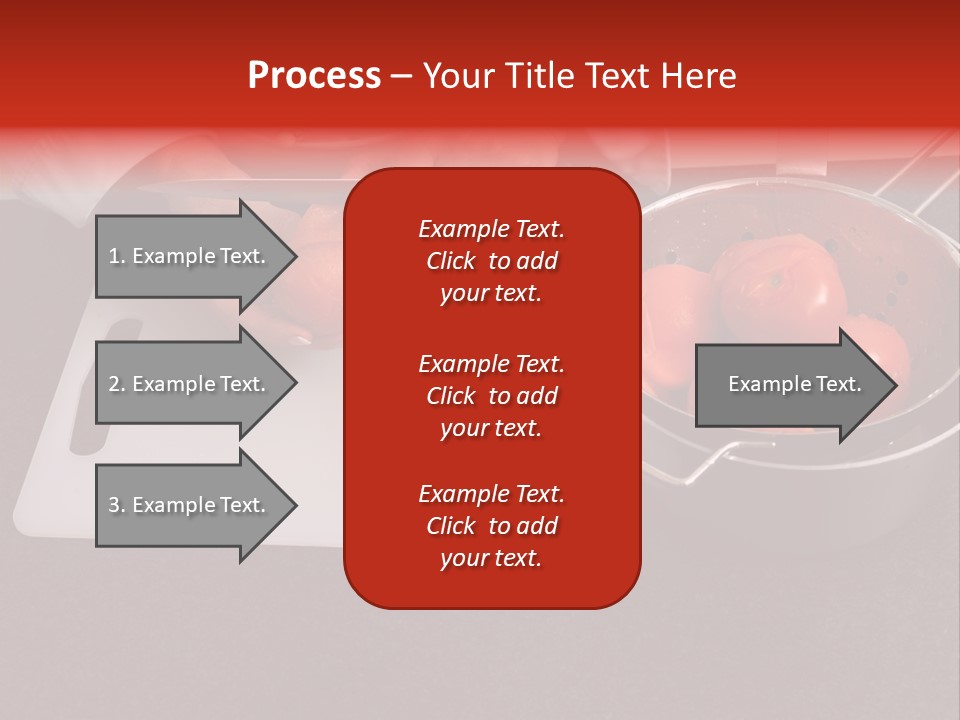 Chef Is Peeling Boiled Tomatos PowerPoint Template