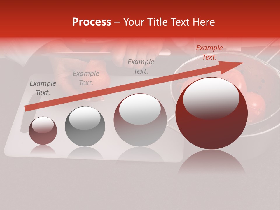 Chef Is Peeling Boiled Tomatos PowerPoint Template