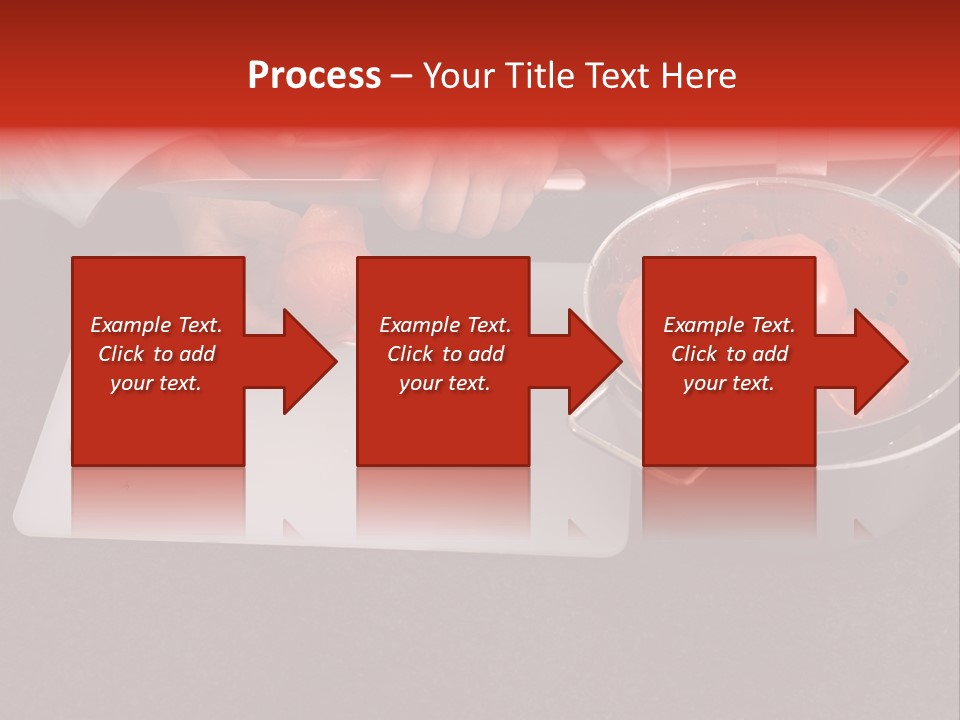 Chef Is Peeling Boiled Tomatos PowerPoint Template